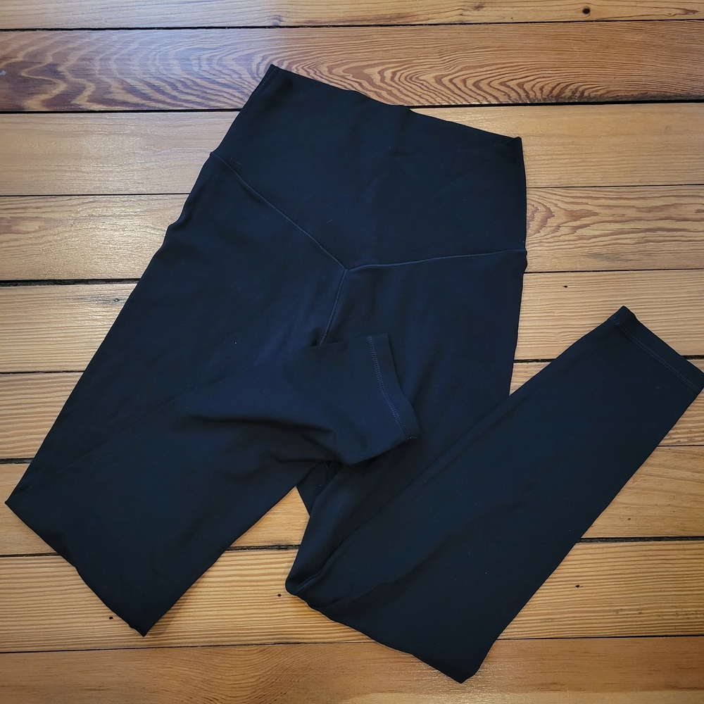 Aerie OFFLINE crossover waist Black 7/8 Leggings M Medium